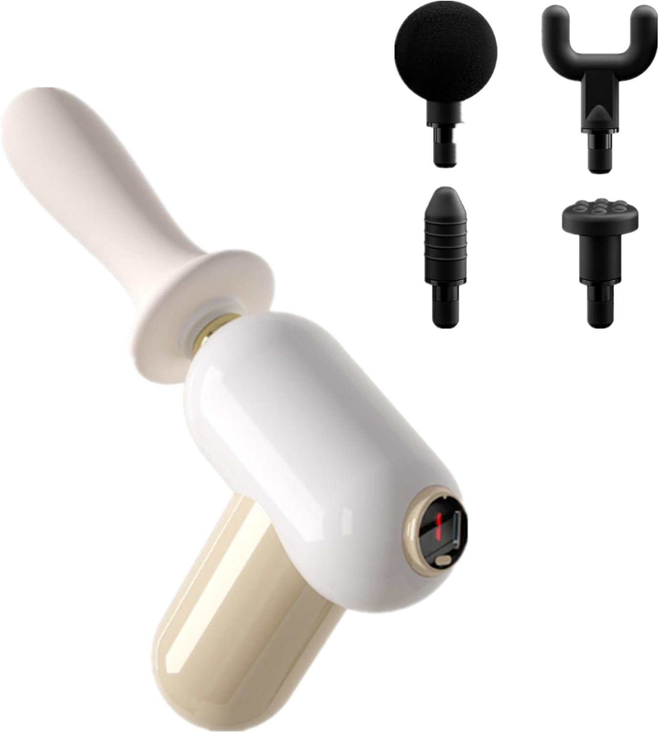 Mini Massager Gun for Women Back Massage with 5 Massage Gun Heads Wand  Gun Attachments 8 Speeds Massage Gun Deep Tissue