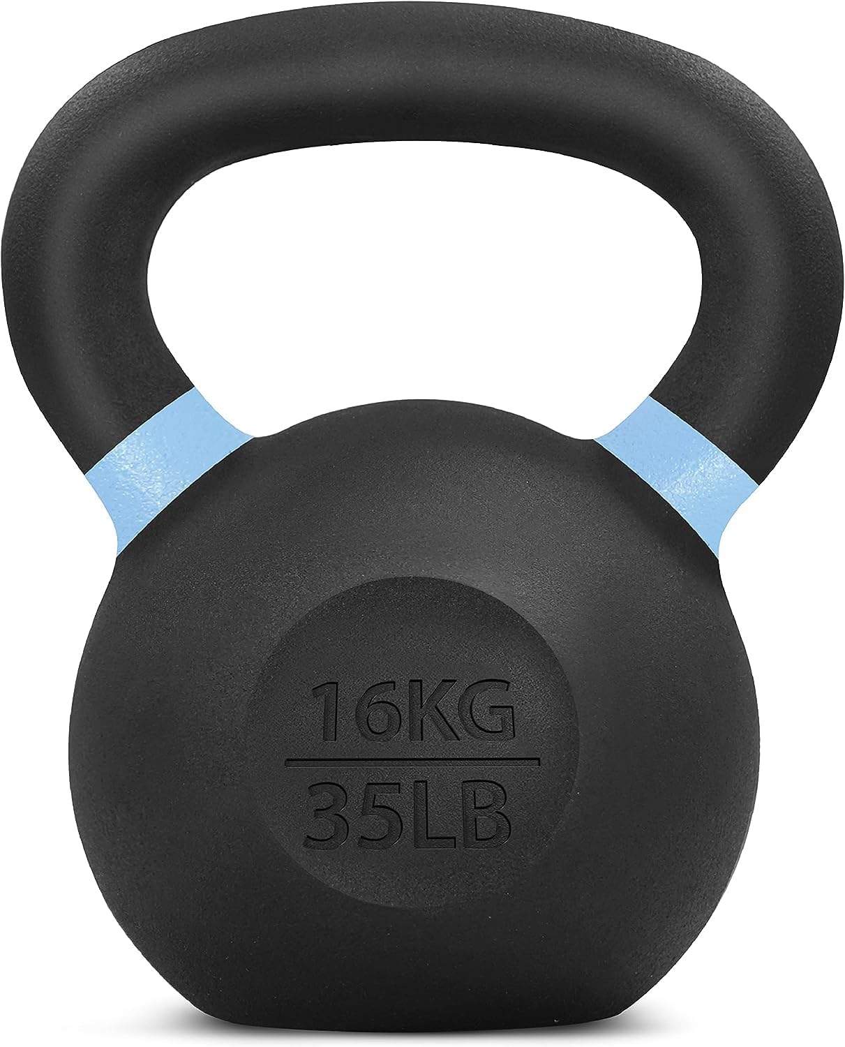 Powder Coated Cast Iron Kettlebell Strength Training Kettlebells Weight Set for Full Body Workout, Home Gym