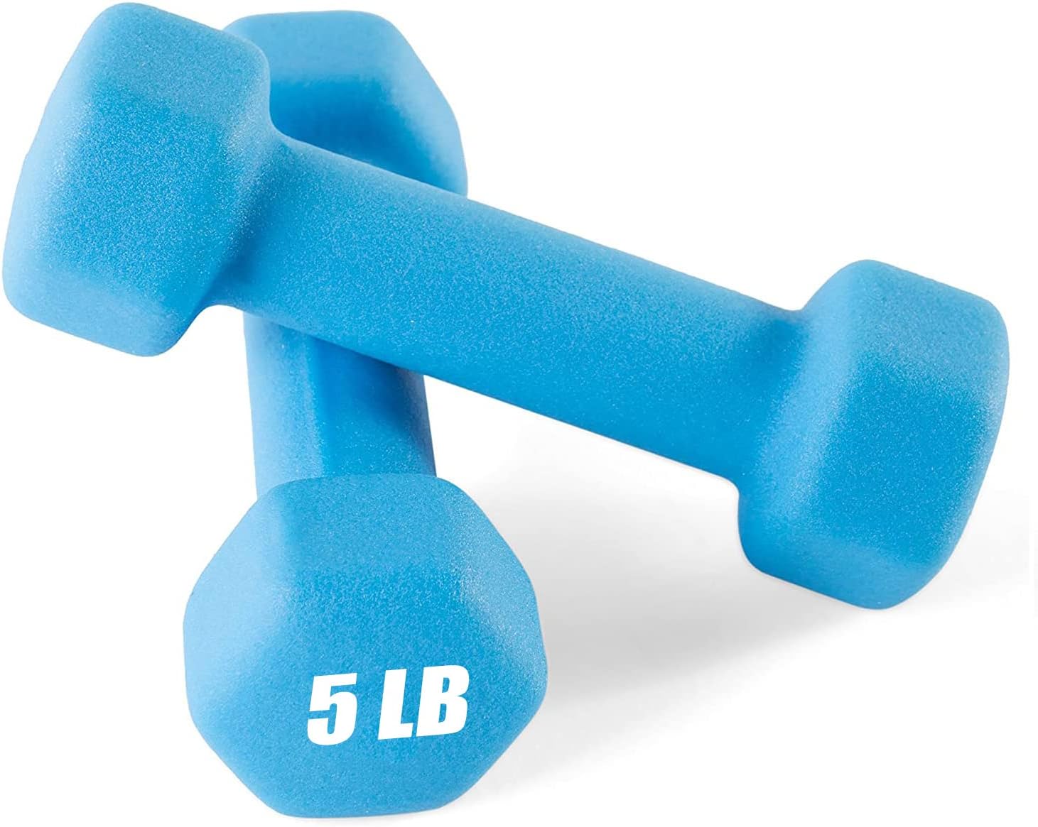 Weights Dumbbells 10 Colors Options Compatible with Set of 2 Neoprene Dumbbells Set,1-15 LB, Anti-Slip, Anti-roll, Hex Shape